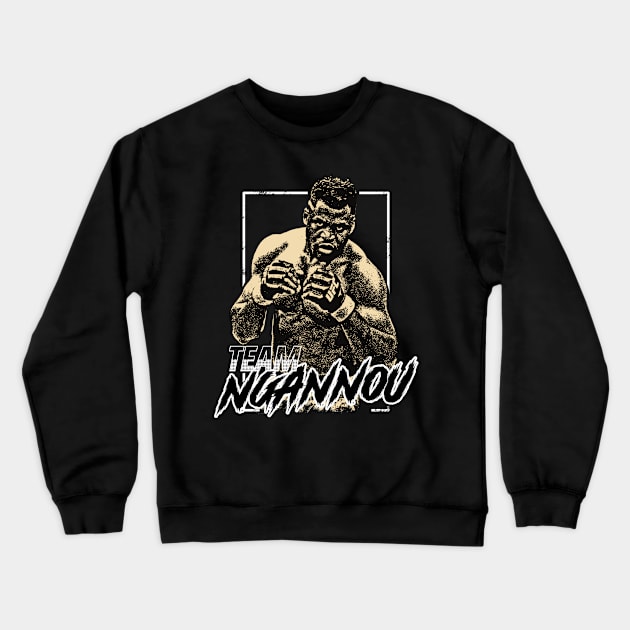 ngannou boxing Crewneck Sweatshirt by SmithyJ88